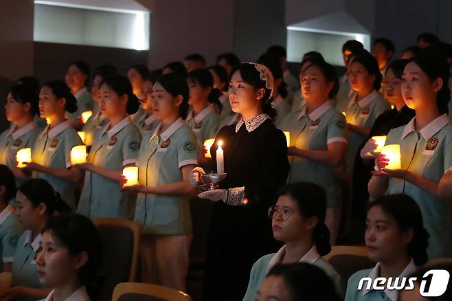 26일 대구 북구 영진전문대에서 '제37회 나이팅게일 선서식'이 열렸다. (사진은 기사 내용과 무관함) / 뉴스1 ⓒ News12023.5.26/뉴스1 ⓒ News1 공정식 기자