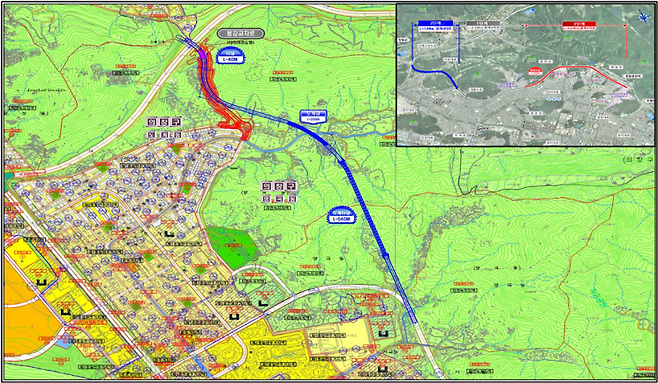 경남 창원 북부순환도로 2단계 구간 계획노선안. [자료제공=창원특례시청]