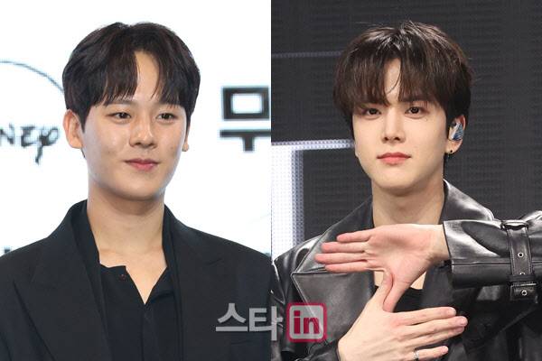 이정하(왼쪽)와 더보이즈 영훈(사진=이데일리DB)