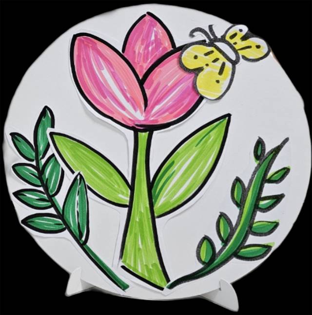 김태은 교수가 명절에 작업한 꽃 그림