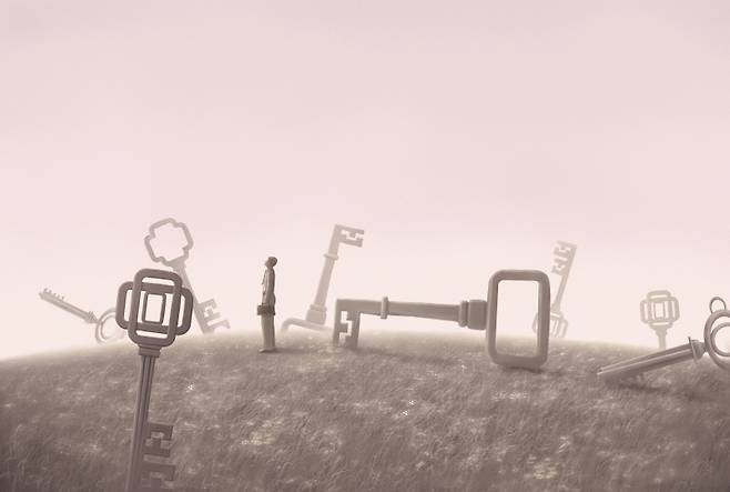 공상을 현실과 혼동하거나 그것을 실천하려 들면 망상이 된다.[일러스트=게티이미지뱅크]