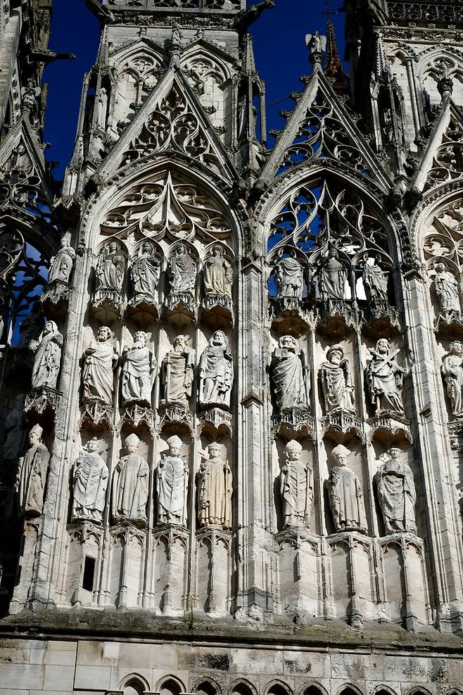 루앙 대성당 조각.