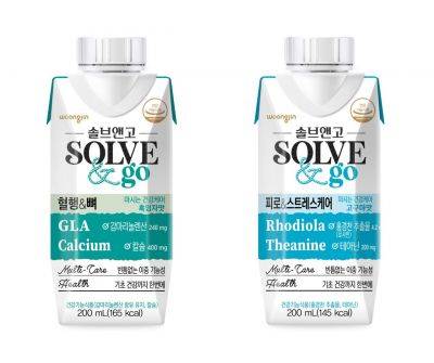 웅진식품 '솔브앤고' 신제품 2종[사진제공=웅진식품]