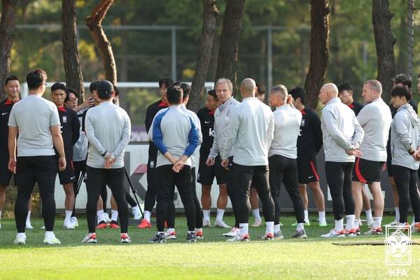 한국 남자 축구 대표팀. 대한축구협회 제공