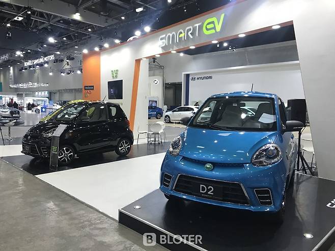 스마트 EV의 한 때 주력차종으로 자리잡았던 초소형 전기차 D2(사진=조재환 기자)