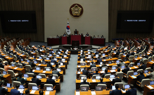 국회 본회의장. 뉴시스