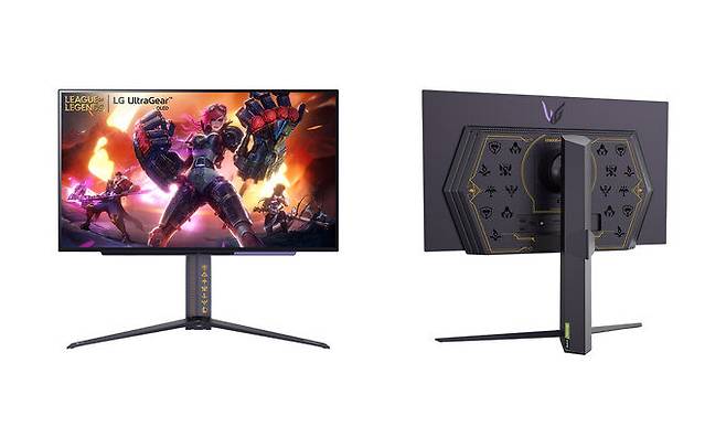 LG전자가 올레드 화질과 인기 게임 ‘리그 오브 레전드’(LoL·롤) 디자인을 갖춰 프리미엄 게이밍 경험을 제공하는 LG 울트라기어 게이밍모니터 신제품을 출시했다고 11일 밝혔다. LG전자 제공