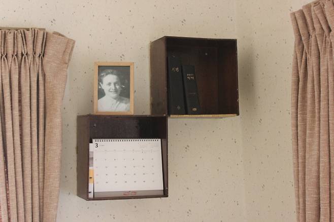 소록도 ‘마리안느와 마가렛의 집’에 걸려 있는 마가렛의 사진.