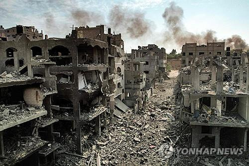 이스라엘 공습으로 초토화된 가자지구 [AFP 연합뉴스]