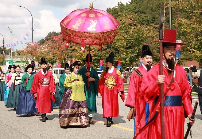 난계국악축제 퍼레이드 [영동군 제공. 재판매 및 DB금지]