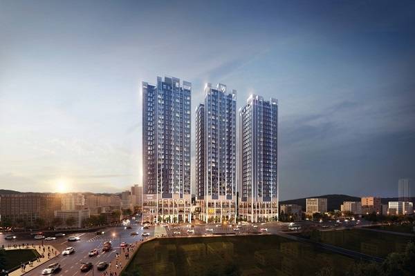 '디오르나인 안양역' 투시도.