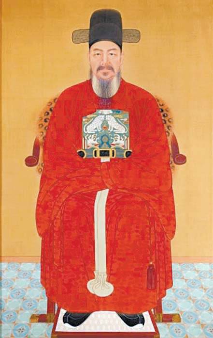 제1호 표준영정인 월전 장우성의 충무공 이순신. [중앙포토]