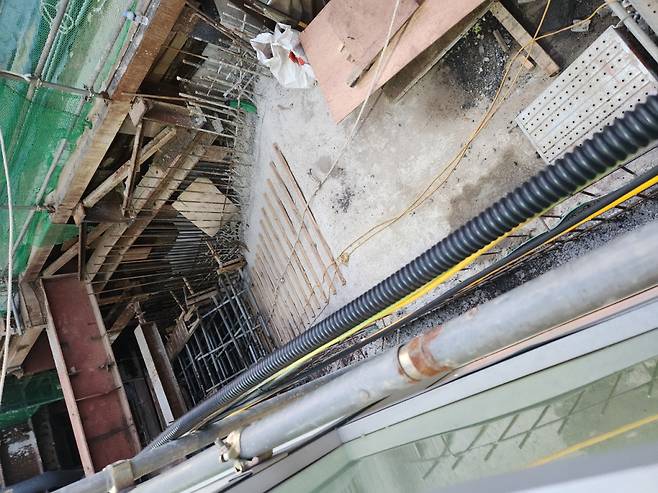 서울 지하철 영등포구청역 4번출구 공사 현황(10월 13일 현재)/사진=독자제공