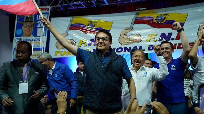 지난 8월 피살된 페르난도 비야비센시오 에콰도르 대선 후보