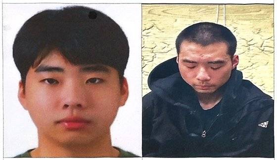 경찰 신상공개위원회는 7일 분당 서현역 차량 돌진과 흉기 난동 사건 피의자 22세 최원종의 신상을 공개했다. 오른쪽 사진은 지난 3일 검거 당시 최씨 모습. 사진 경기남부경찰청