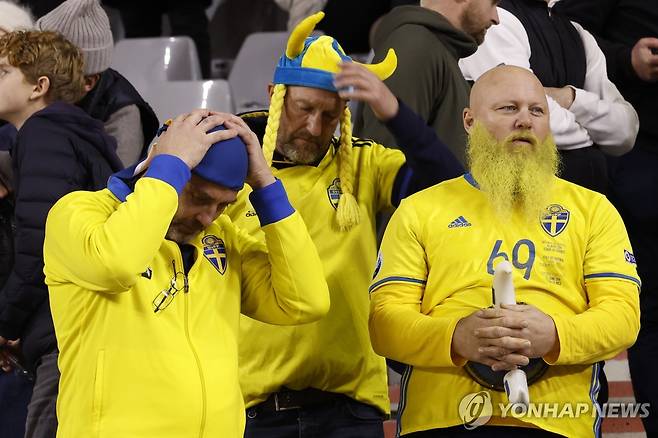 스웨덴 축구팬들 [AP 연합뉴스 자료사진. 재판매 및 DB 금지]