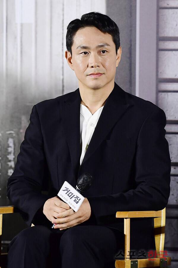 영화 '거미집' 제작보고회에 참석한 배우 오정세. ⓒ이혜영 기자 lhy@hankooki.com