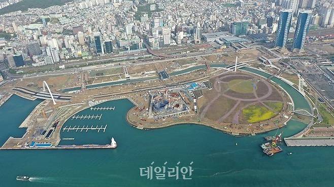 부산항 북항 1단계 재개발사업 랜드마크 부지 모습. ⓒ부산항만공사