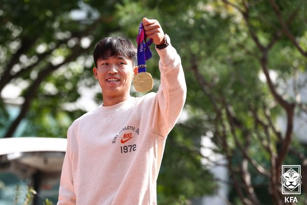 정우영(한국 남자 축구 대표팀). 대한축구협회 제공