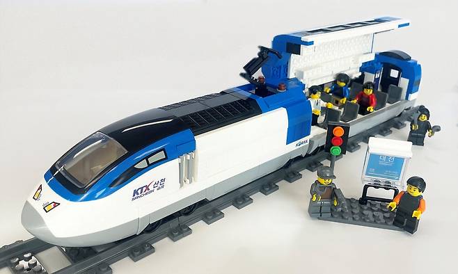 'KTX-산천' 기차 조립블록 이미지