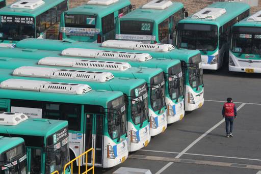 경기도내 한 시내버스 차고지. 경기일보DB