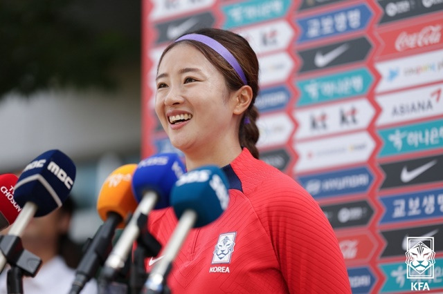 최유리. /사진=대한축구협회 제공