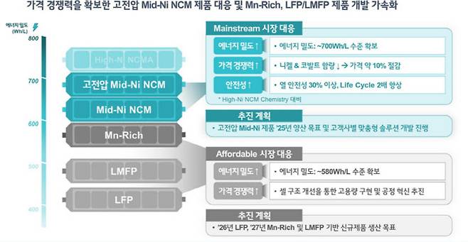 LG에너지솔루션 중저가 전기차 시장 대응 전략.(자료=LG에너지솔루션)