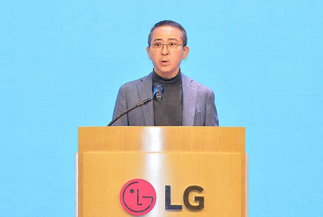 지난 3월 LG에너지솔루션 제3기 정기주주총회에서 LG에너지솔루션 CEO 권영수 부회장이 인사말을 하고 있다. [사진=LG에너지솔루션]