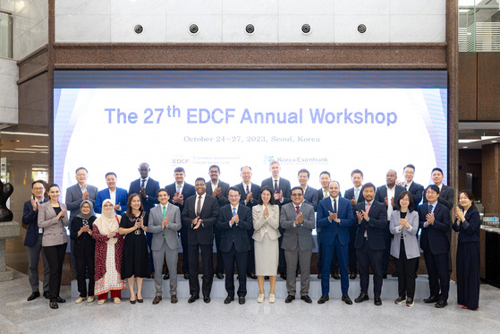 Government officials from fourteen countries including Ukraine, Vietnam and Rwanda participate in the Economic Development Cooperation Fund (EDCF)’s 27th cooperation workshop, which began on Oct. 24.