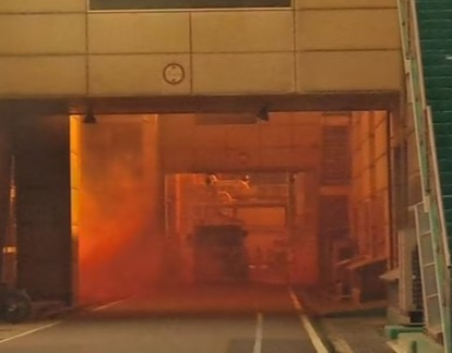 지난 9월 9일 전북 군산시 소룡동 OCI공장에서 발생한 가스 누출 사고. [사진 출처=전북소방본부]