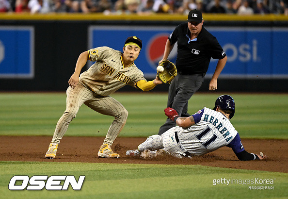 [사진] 김하성 ⓒGettyimages(무단전재 및 재배포 금지)