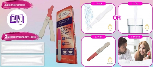가짜 임신테스트기 판매 홍보 이미지. 알리익스프레스 캡처