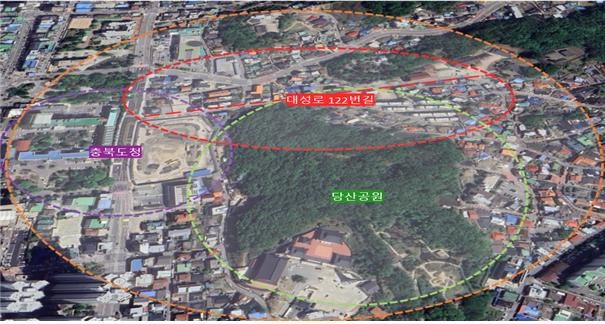 충북도청 주변 원도심 [충북도 제공. 재판매 및 DB 금지]