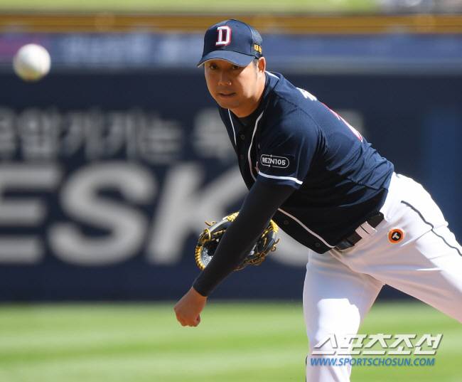 두산 선발투수 장원준이 투구하고 있다. 창원=정재근 기자 cjg@sportschosun.com/
