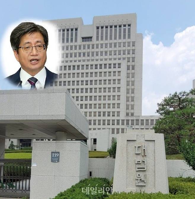 김명수 대법원장과 대법원 전경 ⓒ데일리안 DB