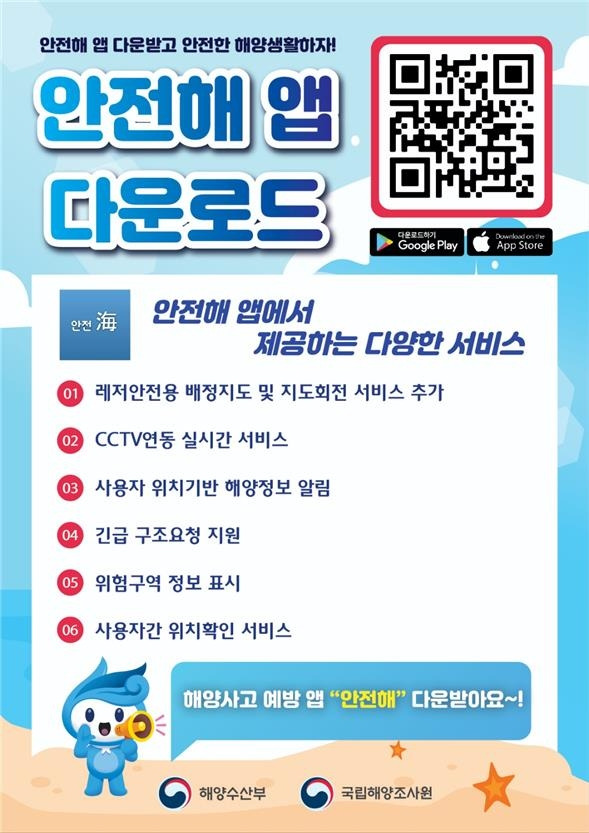 ▲ ‘안전해(海)’ 포스터 사진 : 국립해양조사원 