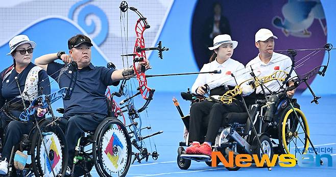 박홍조, 김옥금 혼성팀 ‘금메달 향해 쏜다!’