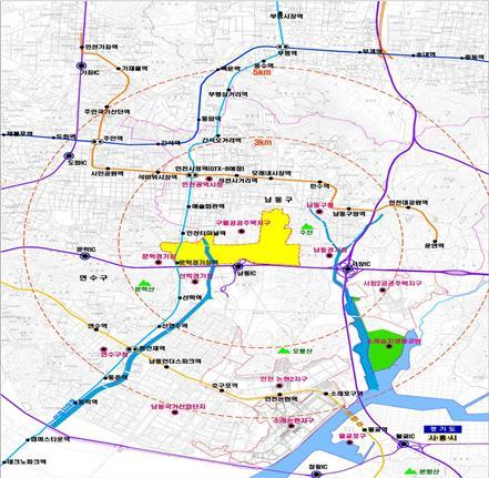 인천 구월2 공공주택지구 위치도 [인천도시공사 제공]