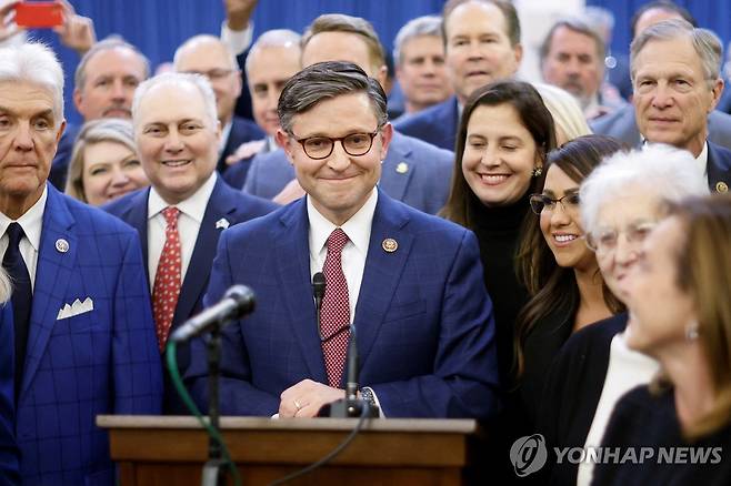 마이크 존슨 신임 미 하원의장 [로이터 연합뉴스 자료사진]