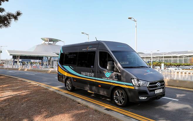 2일부터 시범 운행에 들어간 인천공항 자율주행셔틀.|인천국제공항공사 제공