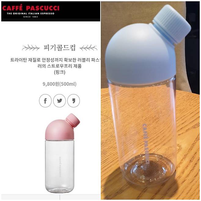 2019년 파스쿠찌가 판매했던 유사 제품 [리벨롭 제공. 재판매 및 DB금지]