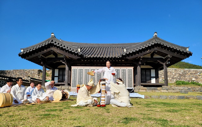 진도씻김굿 자료 사진.