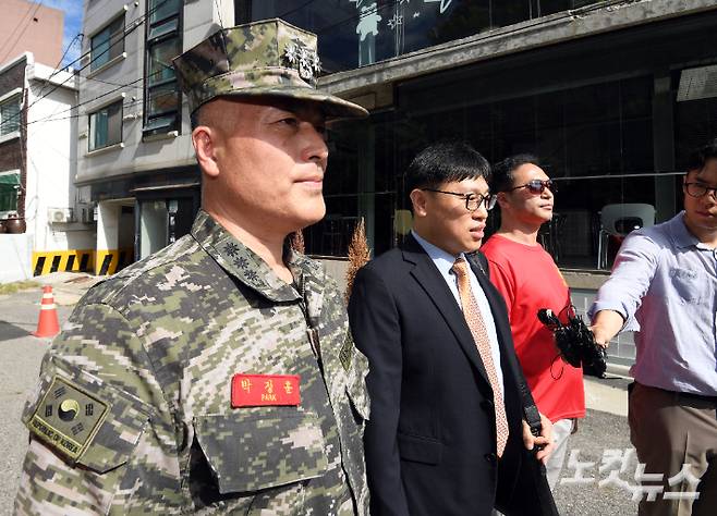 채 상병 순직 사건을 수사하다 항명 혐의로 해임된 박정훈 전 해병대 수사단장. 황진환 기자