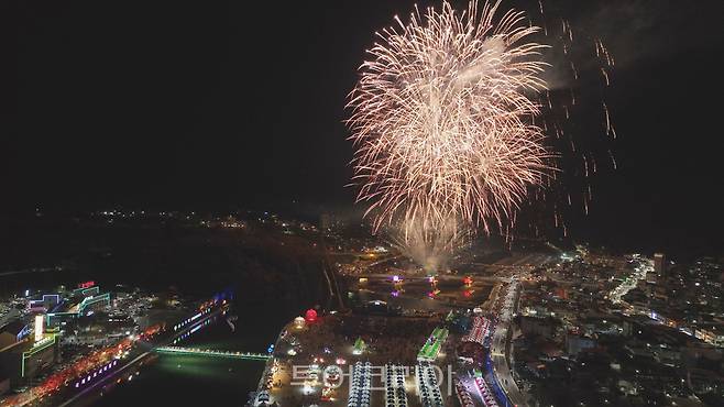 청송사과축제  불꽃놀이