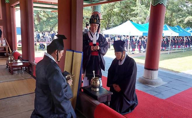 [안동=뉴시스] 경주 숭덕전 제례. (사진=경북도 제공) 2023.11.06 *재판매 및 DB 금지