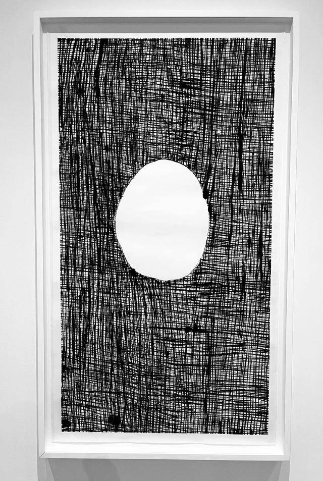 매튜 웡, '시간은 어디로 갔는가?', 아시안 페이퍼 위에 잉크, 2016. © 2023 Matthew Wong Foundation