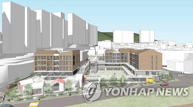 2025년 준공 예정인 거제초 조감도 (부산=연합뉴스) 부산의 오래된 학교 공간을 박물관이나 한옥 구조, 테라스가 있는 건물 등으로 바꾸는 공간 혁신 사업 청사진이 나왔다.
    부산교육청은 31일 학교 공간 혁신사업으로 추진 중인 동래고, 거제초, 전포초의 건축설계 공모 설계안과 조감도를 공개했다. 사진은 거제초 조감도. 2022.3.31
    [부산교육청 제공. 재판매 및 DB 금지] photo@yna.co.kr