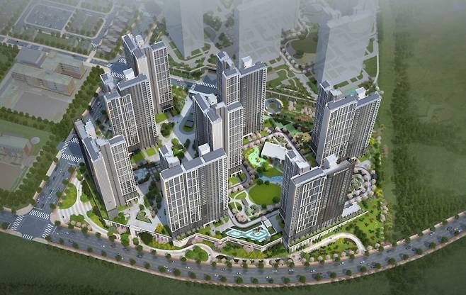 더샵 탕정인피니티시티 조감도. 포스코이앤씨 제공