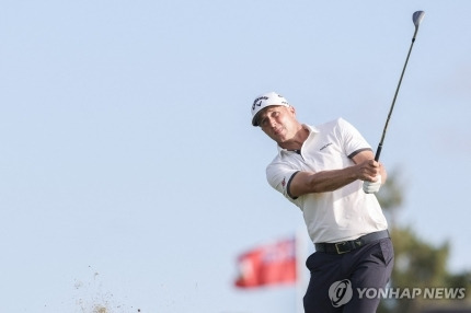 알렉스 노렌의 2라운드 경기 모습 [게티이미지/AFP=연합뉴스]