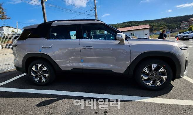 KG모빌리티 토레스 EVX 측면부. (사진=이데일리 이다원 기자)